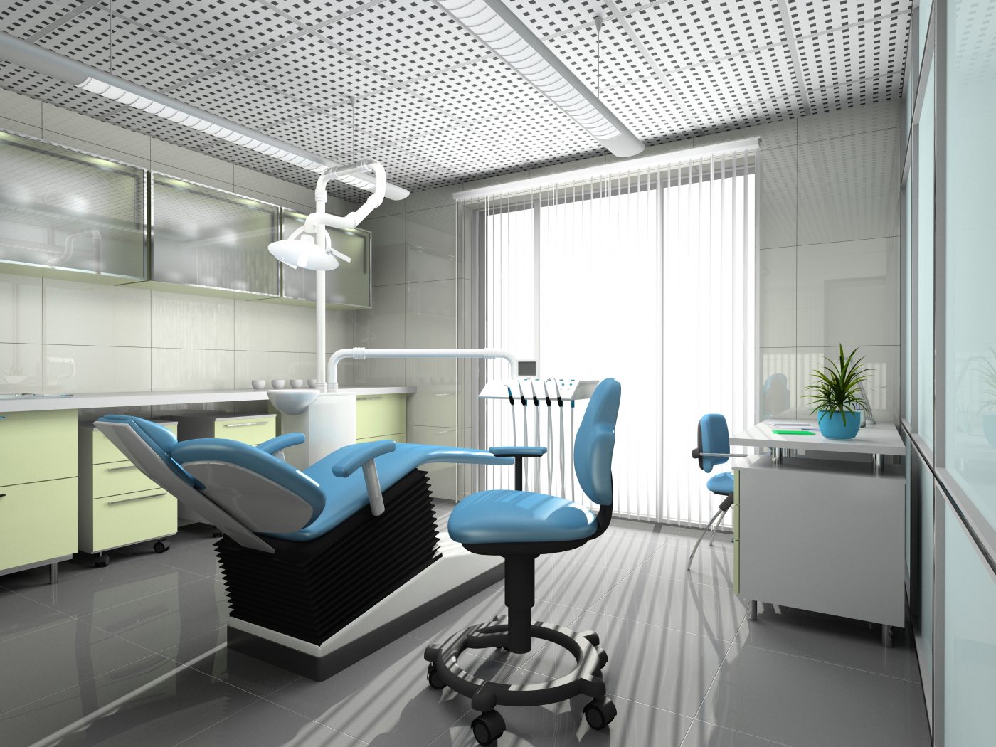 Interior of a dental office